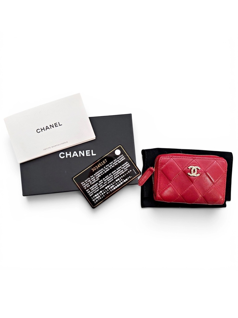 Chanel 19 Zip-Around Coin Purse Wallet - Gold Hardware